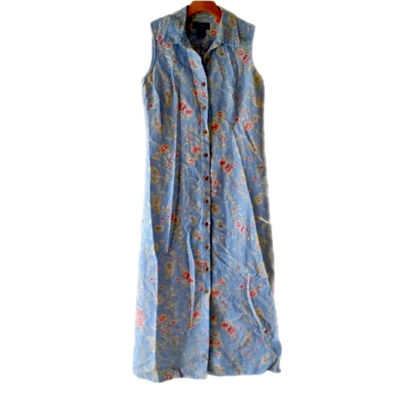 Charter Club Dresses & Skirts - ChArtEr ClUb liNeN fl0rAl mAxi 💙🌺🌼